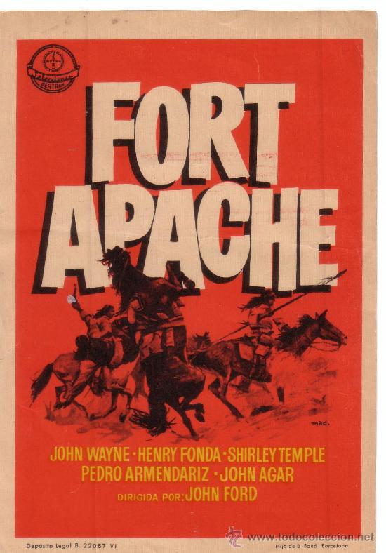 Cine: FORT APACHE - PROGRAMA DE MANO - Foto 1