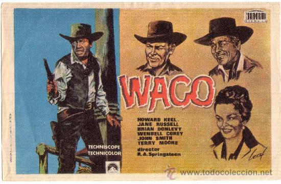Cine: WACO - PROGRAMA DE MANO - Foto 1
