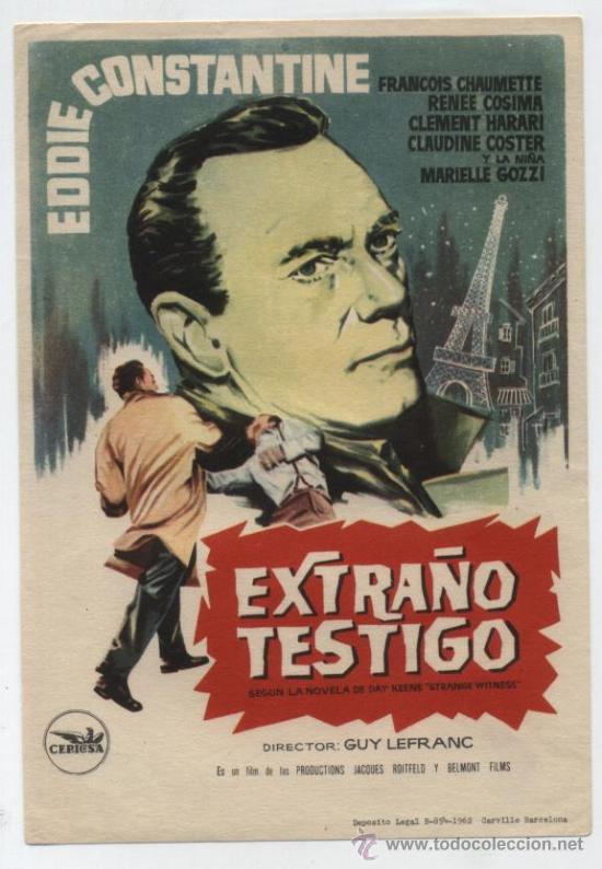 Cine: Extra&ntilde;o testigo. Sencillo de Cepicsa. - Foto 1