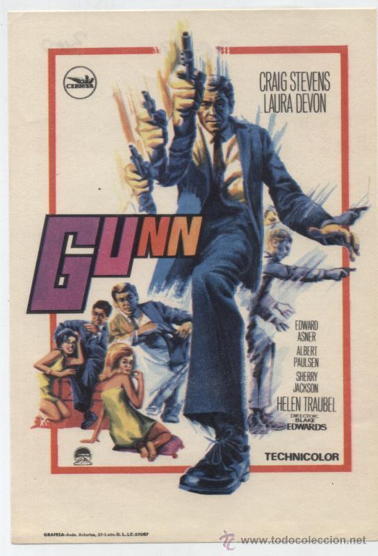 Cine: Gunn. Sencillo de Cepicsa.  &iexcl;IMPECABLE! - Foto 1