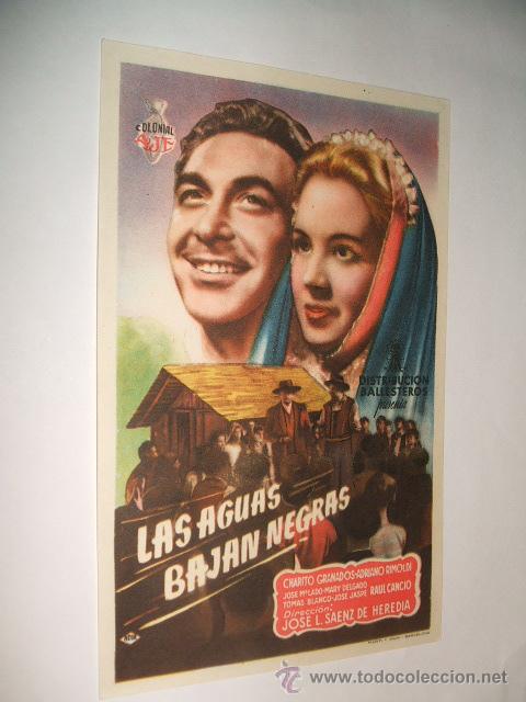 Cine: LAS AGUAS BAJAN NEGRAS PROGRAMA DE MANO - Foto 1