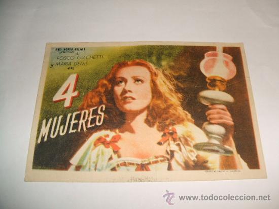 Cine: 4 MUJERES PROGRAMA DE MANO - Foto 1