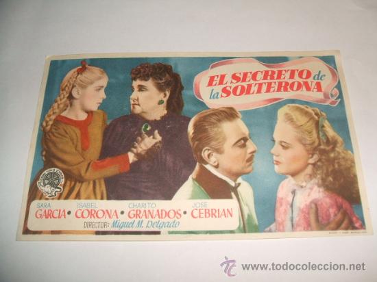 Cine: EL SECRETO DE LA SOLTERONA PROGRAMA DE MANO - Foto 1
