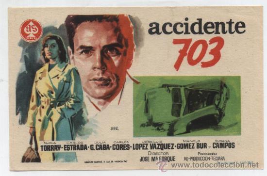 Cine: Accidente 703. Sencillo de As Films. - Foto 1