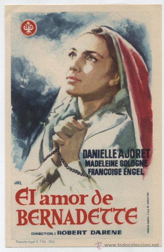 Cine: El amor de Bernadette. Sencillo de As films. &iexcl;IMPECABLE! - Foto 1