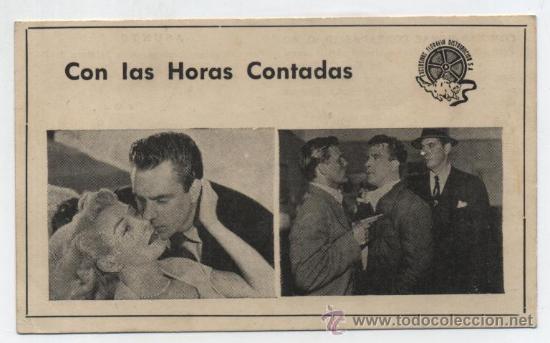 Cine: Con las horas contadas. Programa tarjeta de Floralva. - Foto 1