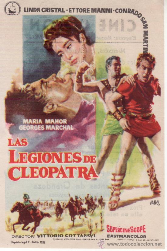 Cine: LAS LEGIONES DE CLEOPATRA. - Foto 1