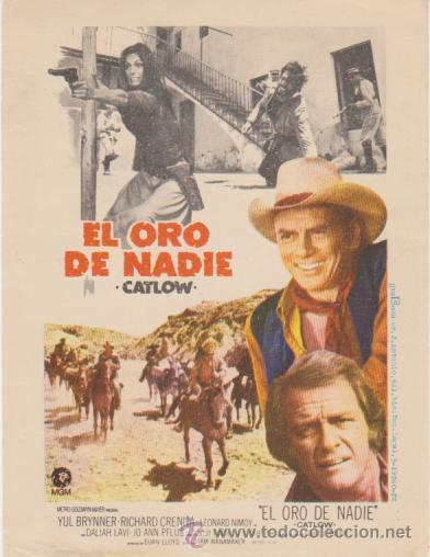 Cine: El oro de nadie. Sencillo de MGM. - Foto 1