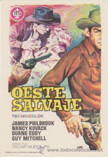 Cine: Oeste salvaje. Sencillo de As Films.  &iexcl;IMPECABLE! - Foto 1