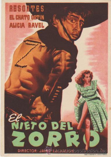 Cine: El nieto del Zorro. Programa sencillo. - Foto 1