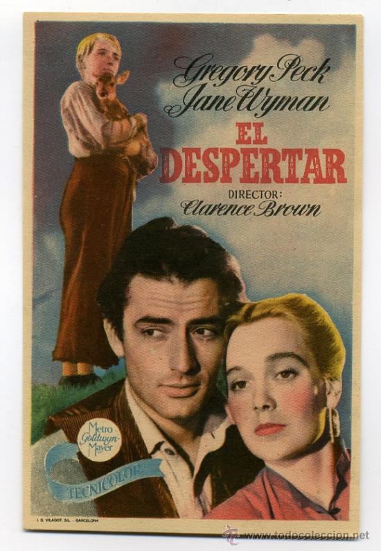 Cine: EL DESPERTAR, con Gregory Peck.