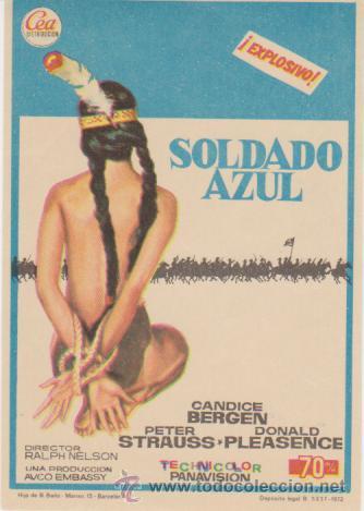 Cine: Soldado Azul. Sencillo de CEA.  &iexcl;IMPECABLE! - Foto 1