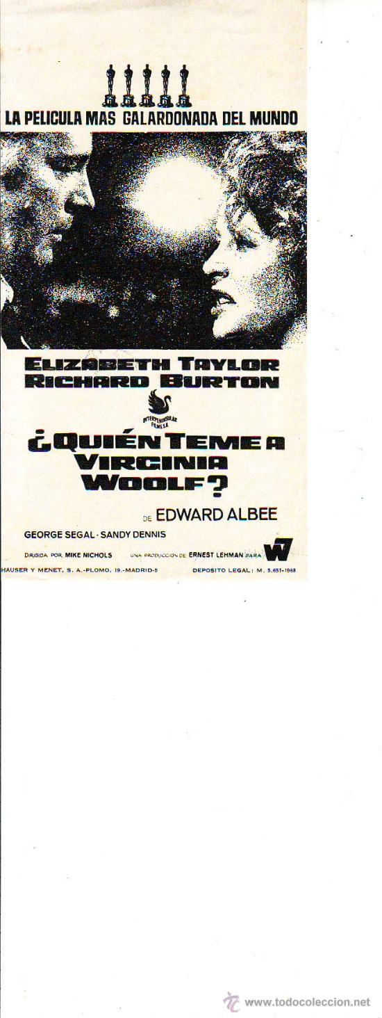 Cine: quien teme a virginia woolf