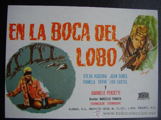  Flyers Publicitaires de films Anciens: EN LA BOCA DEL LOBO, SYLVA KOSCINA