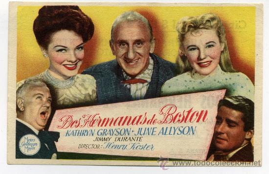 Cine: DOS HERMANAS DE BOSTON, con June Allyson. - Foto 1