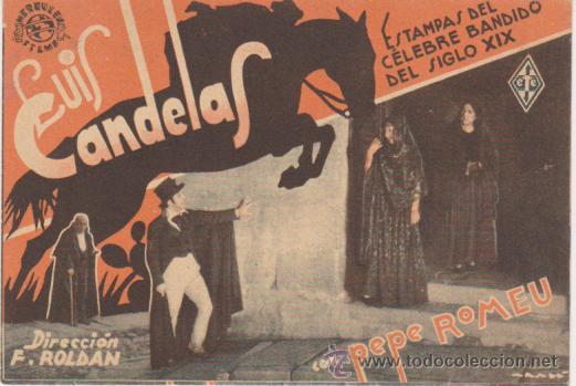 Cine: Luis Candelas. Sencillo de H&eacute;rcules Films. &iexcl;IMPECABLE! - Foto 1