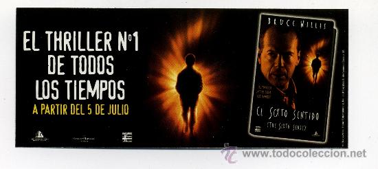 Cine: EL SEXTO SENTIDO, con Bruce Willis. - Foto 1