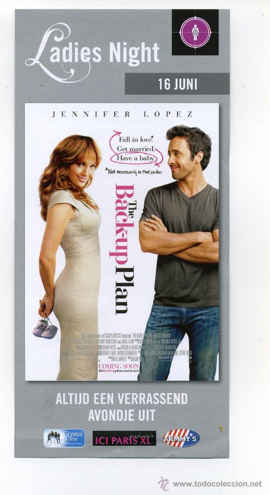 Cine: THE BACK-UP PLAN, con Jennifer L&oacute;pez. 10 X 21 cms. - Foto 1