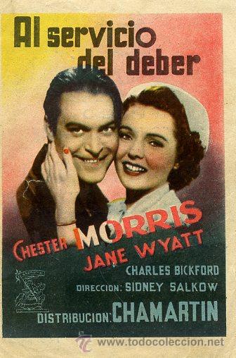 Cine: PROGRAMA DE CINE: AL SERVICIO DEL DEBER PC-1724 - Foto 1