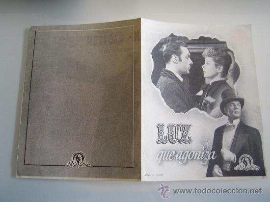 Cine: luz que agoniza - programa original doble - ingrid bergman charles boyer - Foto 1