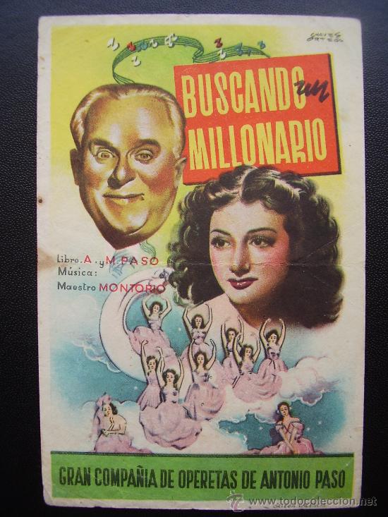 Cine: BUSCANDO UN MILLONARIO, PROGRAMA DE TEATRO - Foto 1