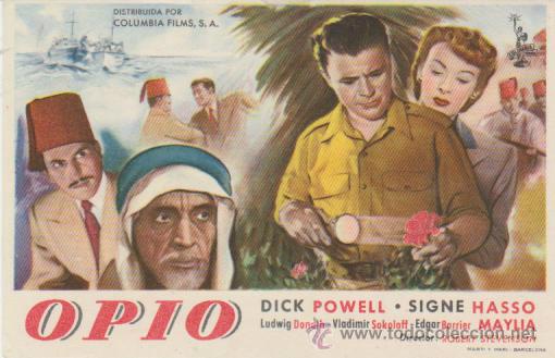 Cine: Opio. Sencillo de Columbia.  &iexcl;IMPECABLE! - Foto 1