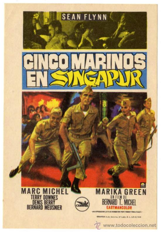 Cine: PROGRAMA CINE - CINCO MARINOS EN SINGAPUR - MARC MICHEL - TERRY DOWNES - DENIS BERRY - Foto 1