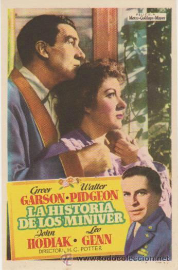 Cine: La Historia de los Miniver. Sencillo de MGM. - Foto 1