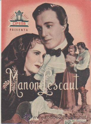Cine: Manon lescaut. Doble de Cifesa. - Foto 1