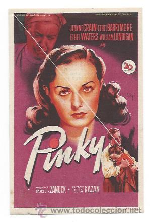 Cine: PINKY. (CINE TROPICAL - MALGRAT. 1951). SOLIG&Oacute;.