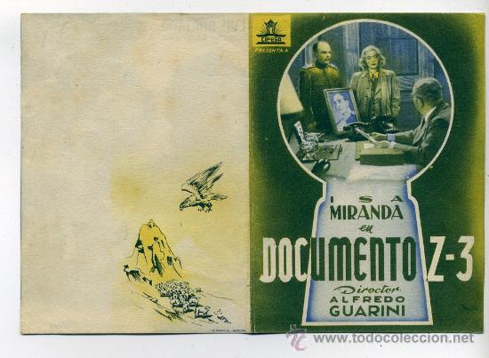 Cine: DOCUMENTO Z-3, con Isa Miranda. - Foto 1