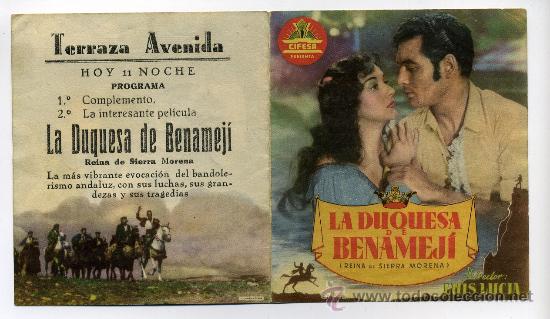 Cine: LA DUQUESA DE BENAMEJI, con Jorge Mistral. - Foto 1
