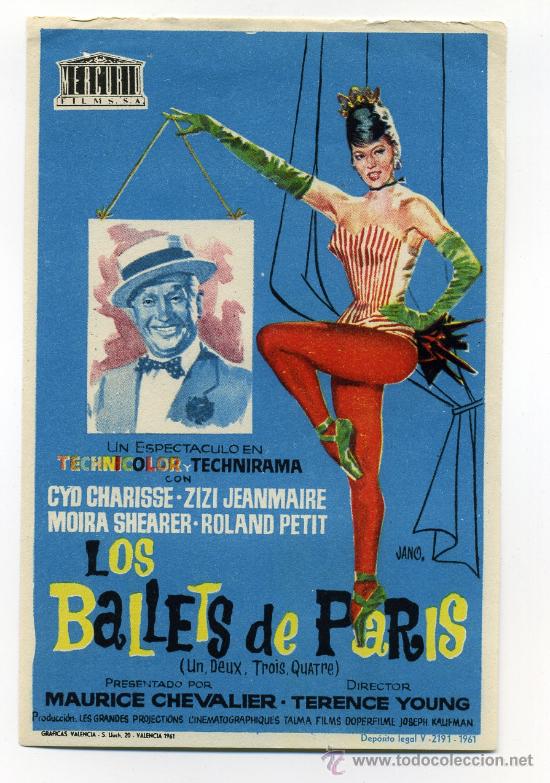 Cine: LOS BALLETS DE PARIS,  con Cyd Charisse. - Foto 1