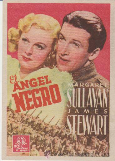 Cine: El Angel negro.Programa tarjeta de MGM. &iexcl;IMPECABLE! - Foto 1