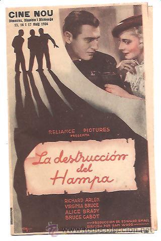 Cine: PROGRAMA LA DESTRUCCI&Oacute;N DEL HAMPA - Foto 1