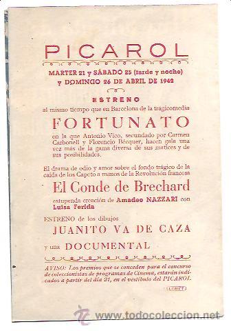 Cine: PROGRAMA EL CONDE DE BRECHARD - Foto 3