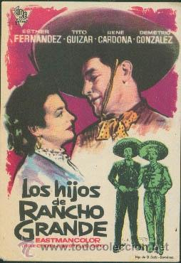 Cine: LOS HIJOS DE RANCHO GRANDE - Foto 1