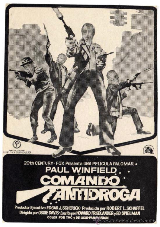 Cine: PROGRAMA CINE - COMANDO ANTIDROGA - PAUL WINFIELD - Foto 1