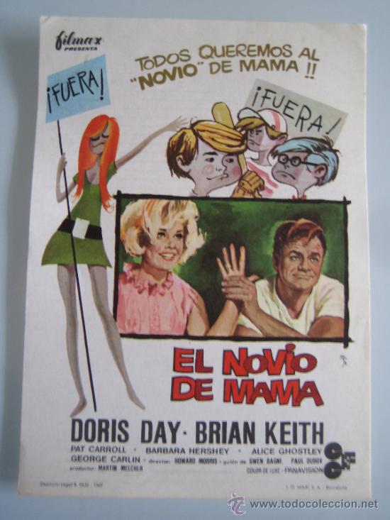 Cine: el novio de mama doris day filmax - folleto de mano original del estreno