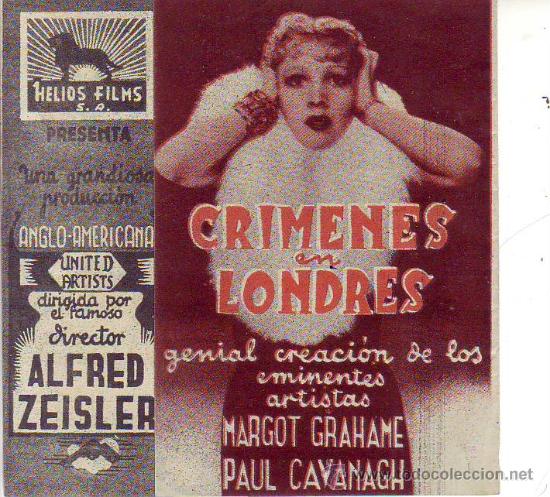 Cine: crimenes en londres - doble - c/p - Foto 1