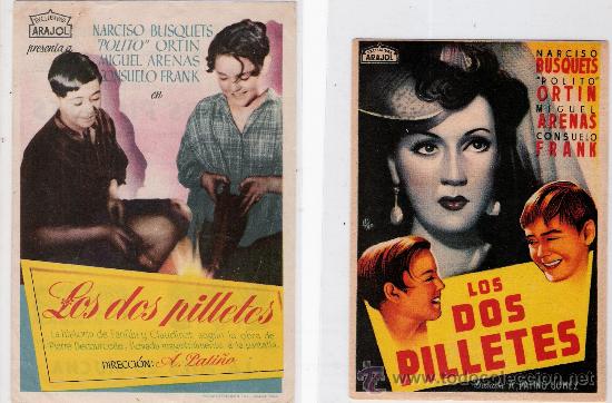 Cine: n&ordm;2-PROGRAMA DE LA PELICULA --LOS DOS PILLETES - Foto 3