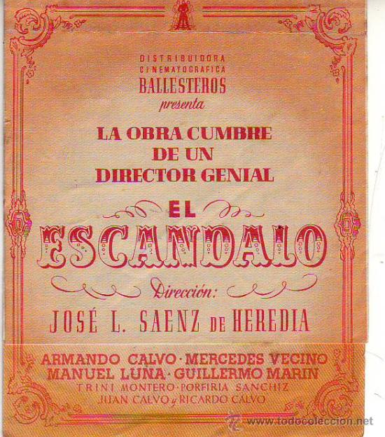 Cine: el escandalo - doble - c/p - Foto 1