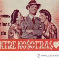  Foglietti di film di film antichi di cinema: ENTRE NOSOTRAS - DOBLE - C/P. Lote 31313305