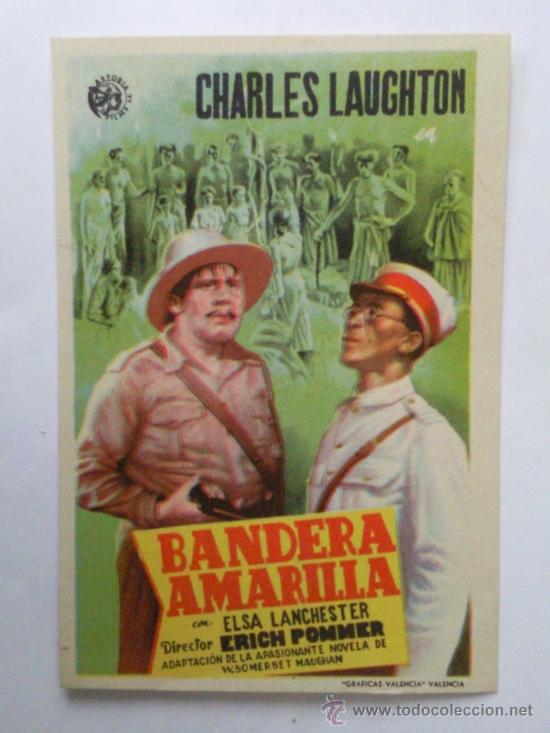 Cine: FOLLETO DE MANO, BANDERA AMARILLA , CHARLES LAUGHTON