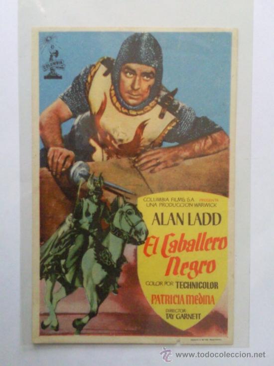 Cine: FOLLETO DE MANO, EL CABALLERO NEGRO