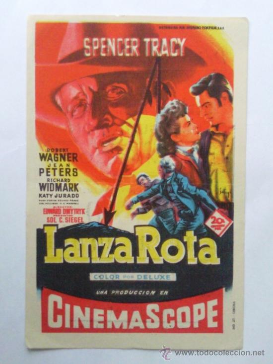 Cinema: FOLLETO DE MANO, LANZA ROTA , SPENCER TRACY