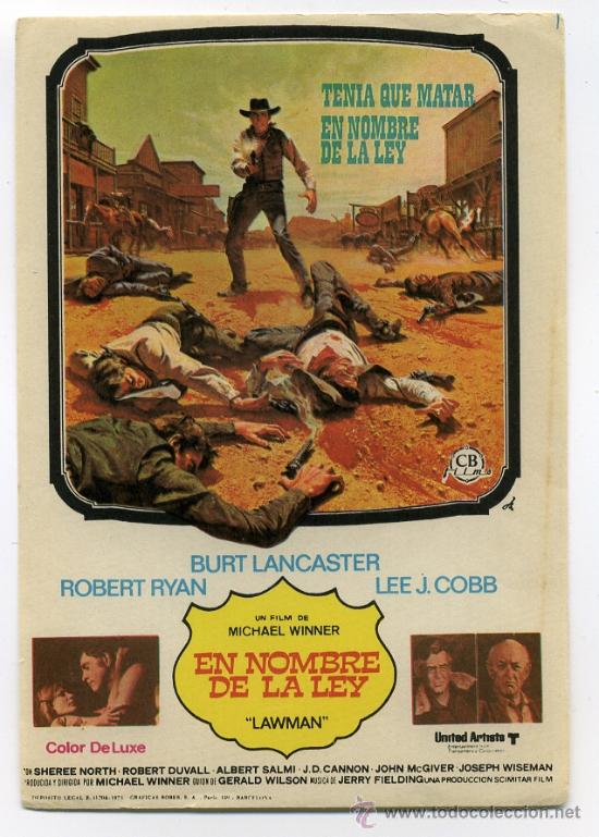 Cine: EN NOMBRE DE LA LEY, con burt Lancaster. - Foto 1