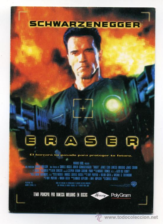 Cine: ERASER. con Arnold Schwarzenegger. - Foto 1
