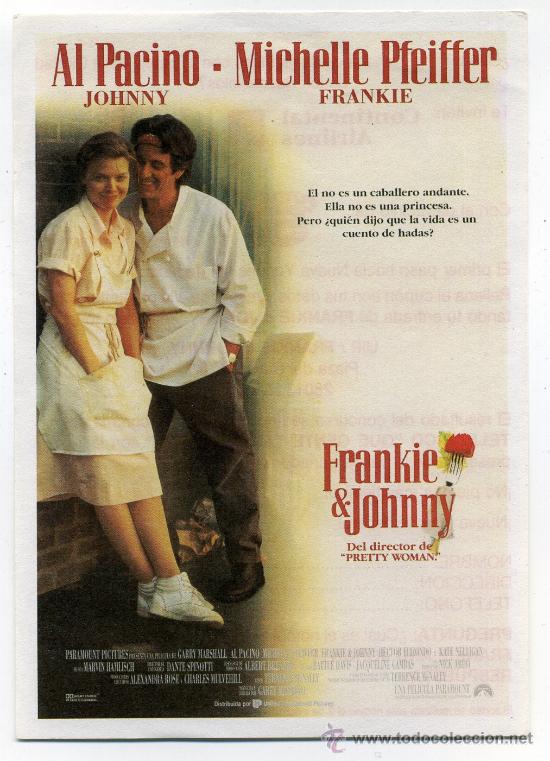 Cinema: FRANKIE & JOHNNY, con Al Pacino.