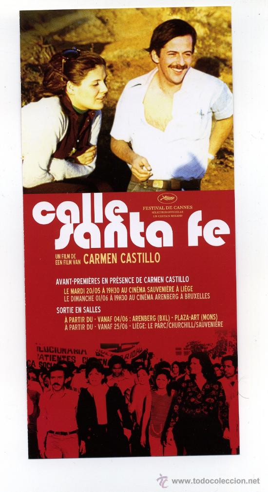 Foglietti di film di film antichi di cinema: CALLE SANTA FE, por Carmen Castillo.